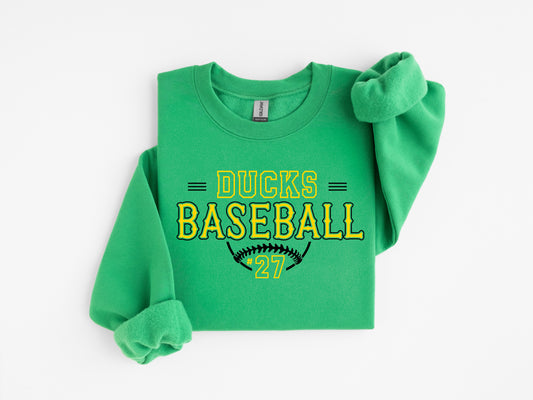 Ducks Vintage Baseball Irish Green (Personalized)