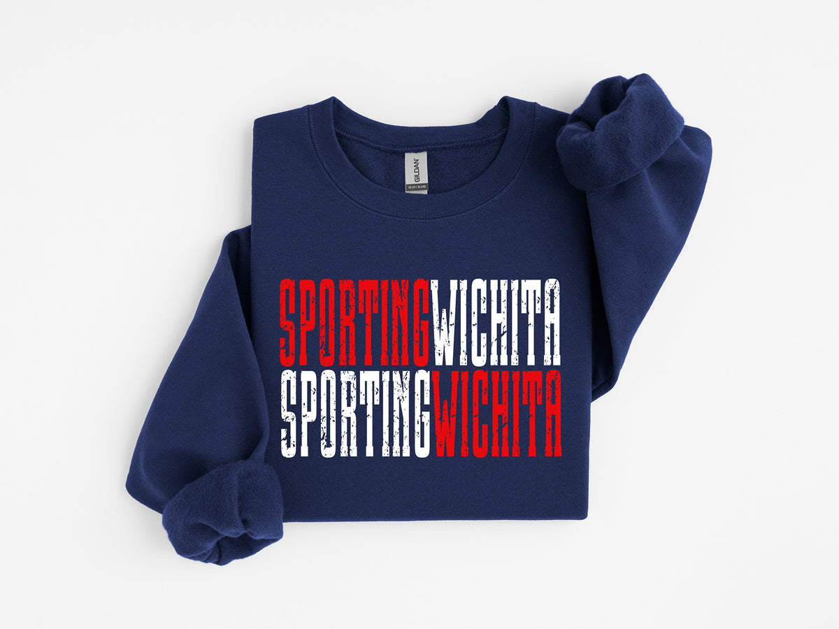 Sporting Wichita Stacked {Navy}