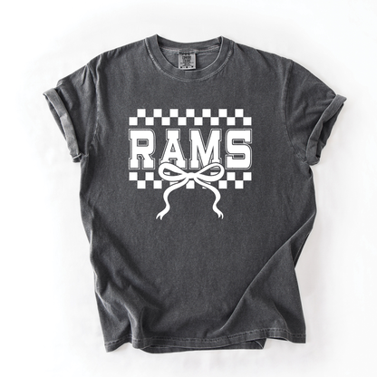 Checkered Rams Comfort Colors Tee