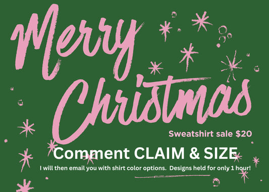 Christmas Sweatshirt Claim