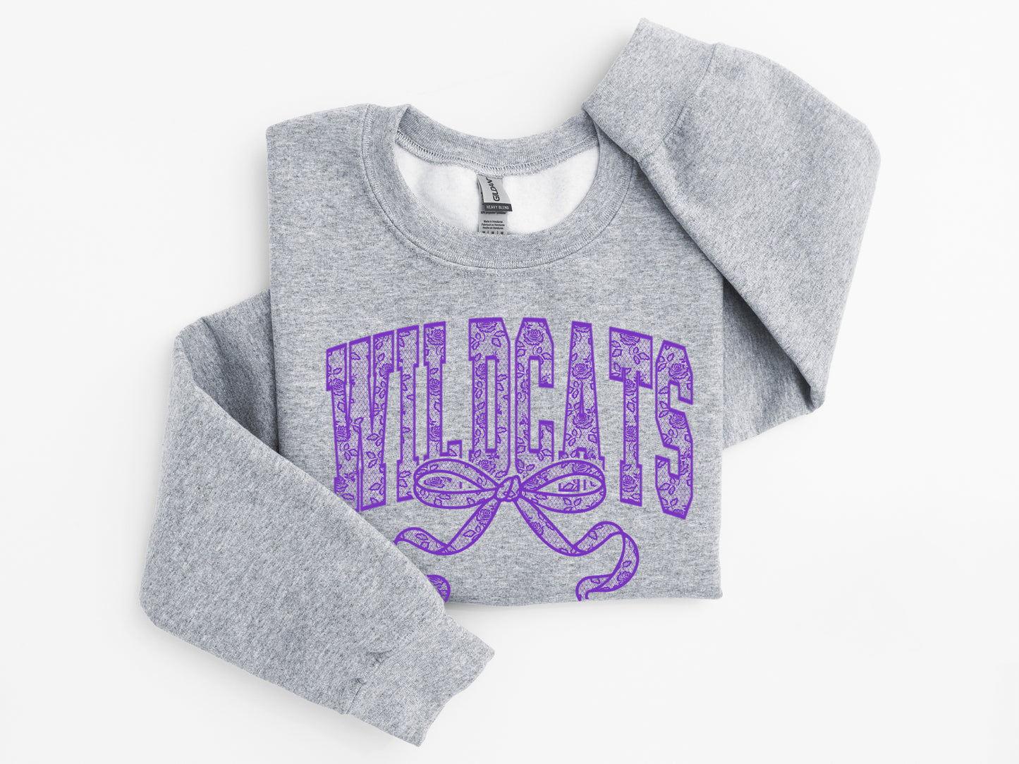 Faux Purple Lace Wildcats