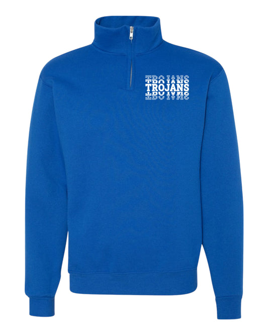 Trojan Fade on Royal {Quarter Zip}