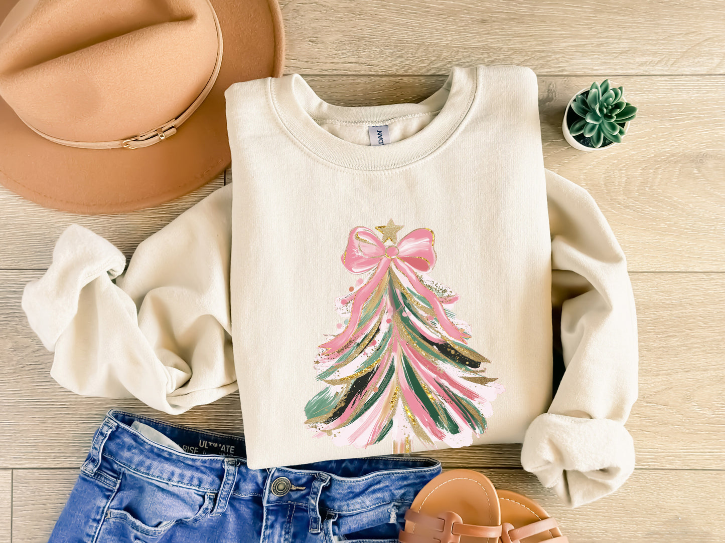 Pink Bow Christmas Tree