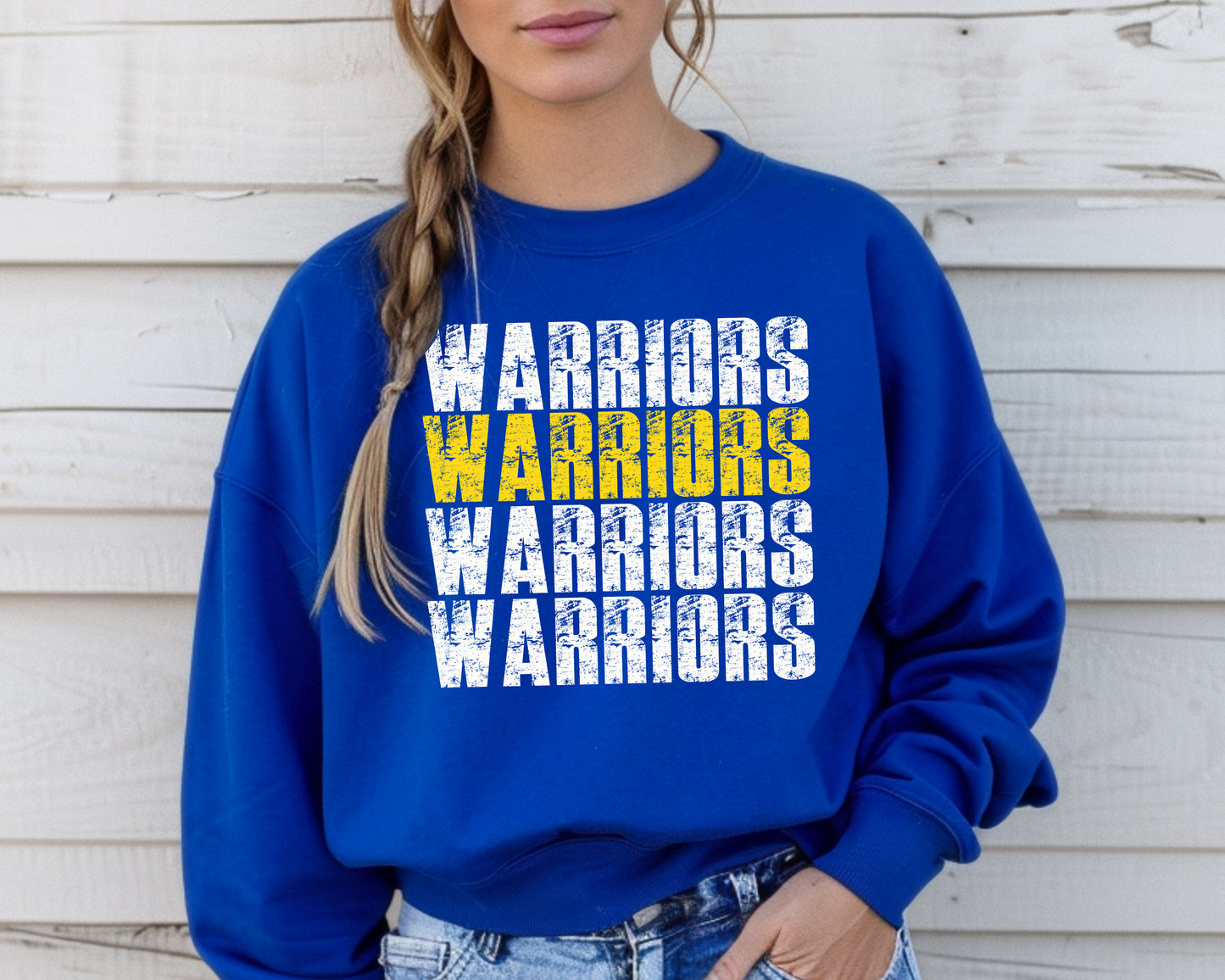 Distressed Stacked Warriors