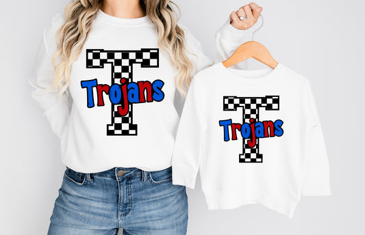 Checkered Trojans {Royal/Red}