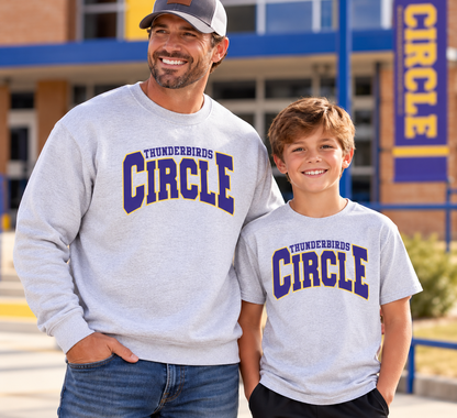 Ash Grey Circle Varsity
