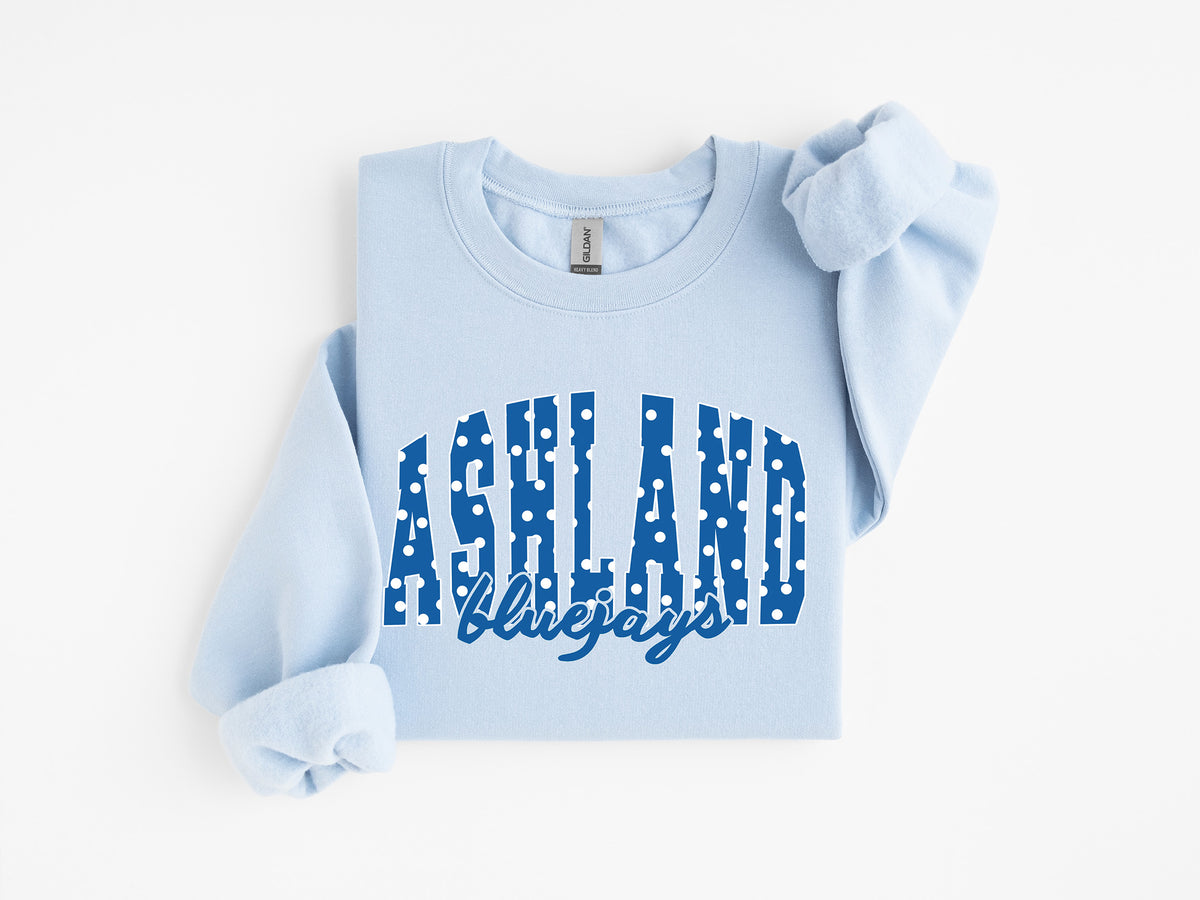 Ashland Polka Dots- Lt Blue