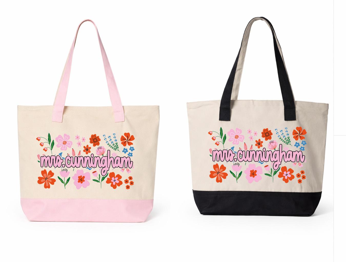Personalized Zipper Tote
