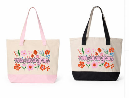 Personalized Zipper Tote