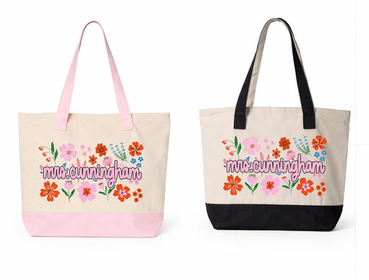Personalized Zipper Tote