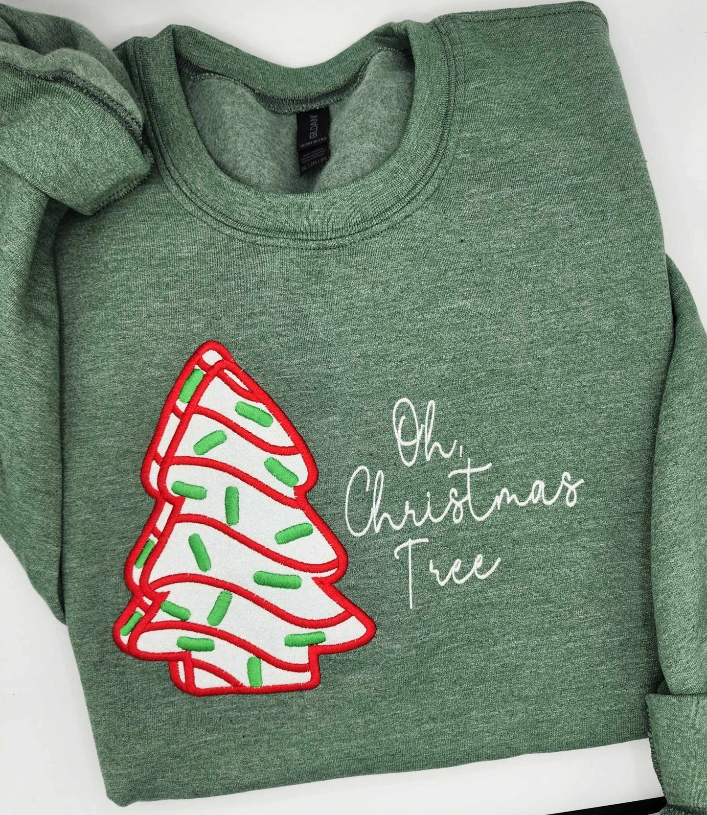 Embroidered Oh Christmas Tree