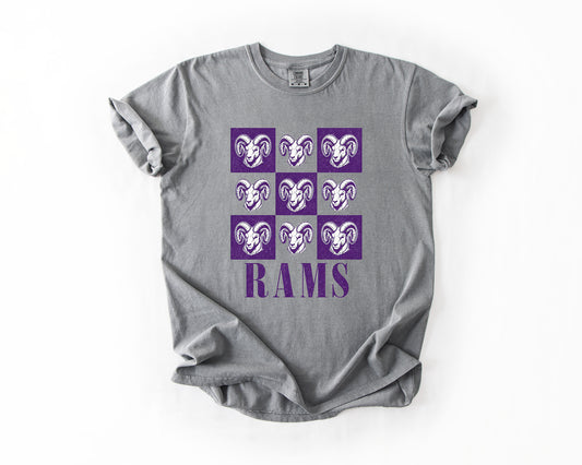 Grey Comfort Colors Rams