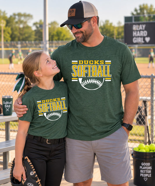 Traditional Ducks Softball- Bella Tee