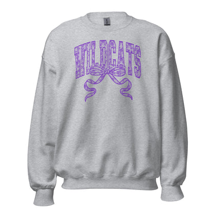 Faux Purple Lace Wildcats