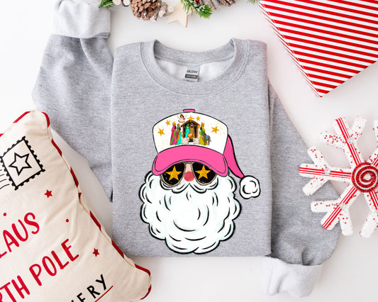 Santa Trucker Hat Sweatshirt